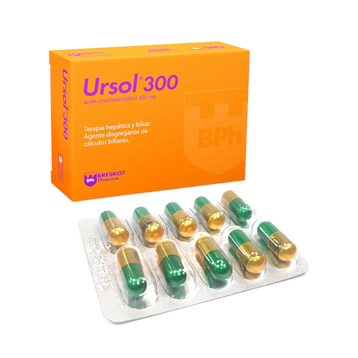 URSOL ACIDO URSODESOXICLICO 300 MG CAJA X 30 CAPSULAS - Ecofarma