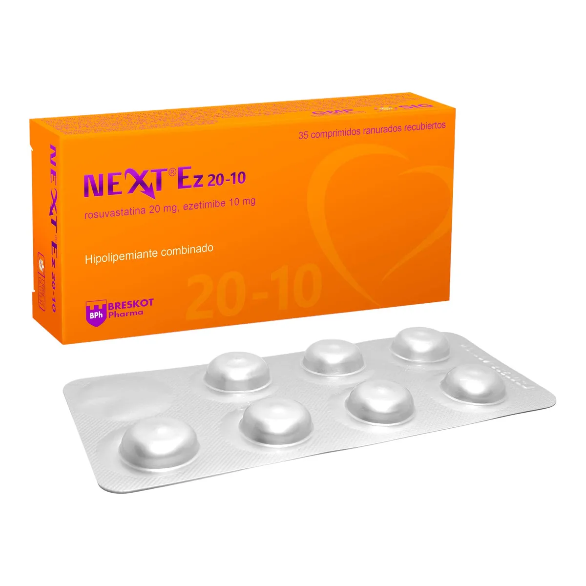 NEXT EZ 20/10 MG CAJA X 35 COMPRIMIDOS - Ecofarma