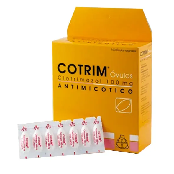 COTRIM CLOTRIMAZOL 100 MG CAJA X 100 OVULOS - Ecofarma