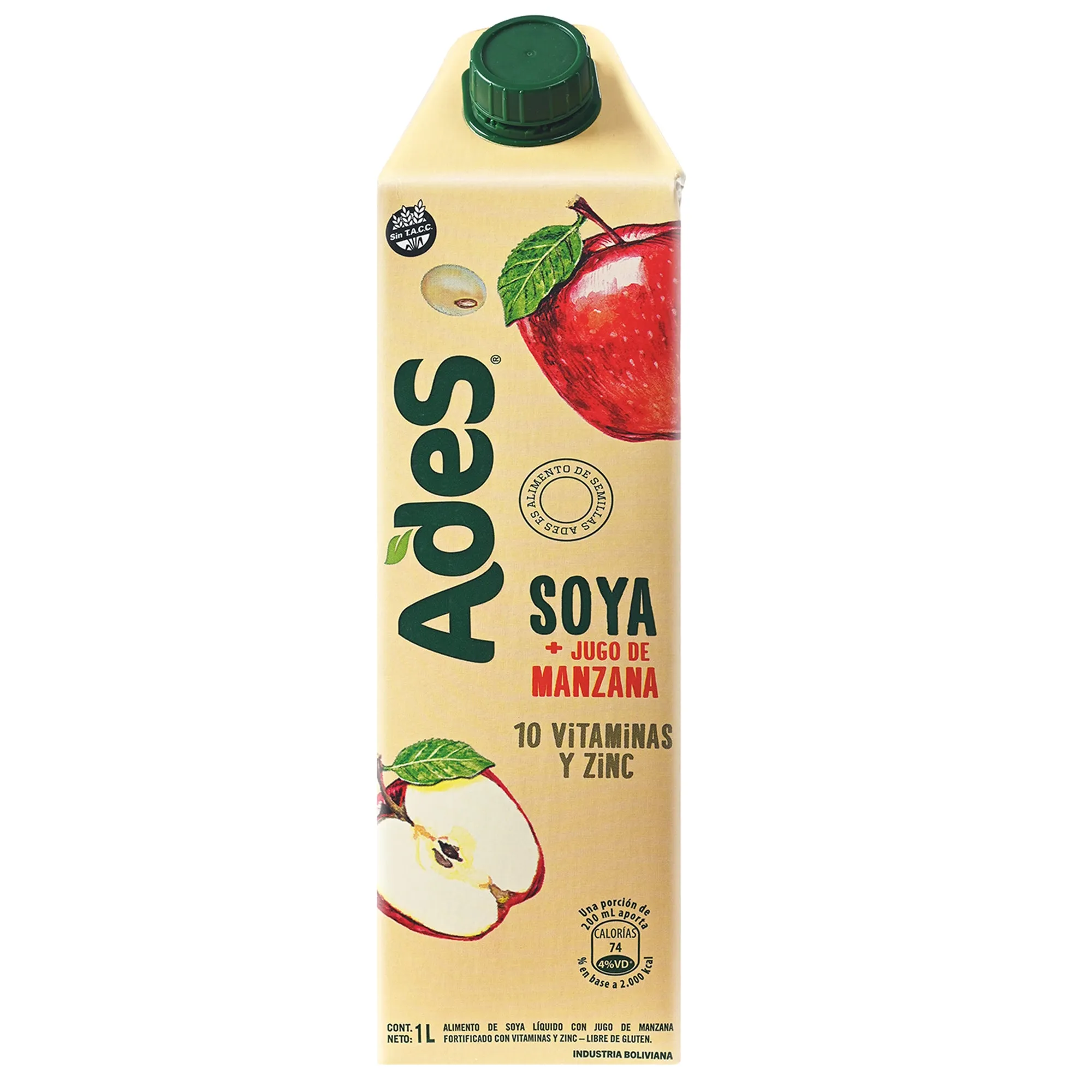 JUGO ADES MANZANA X 1 LT - Ecofarma