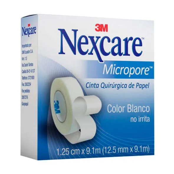 MICROPORE NEXCARE  2.50 X 9.1 M COLOR BLANCO - Ecofarma