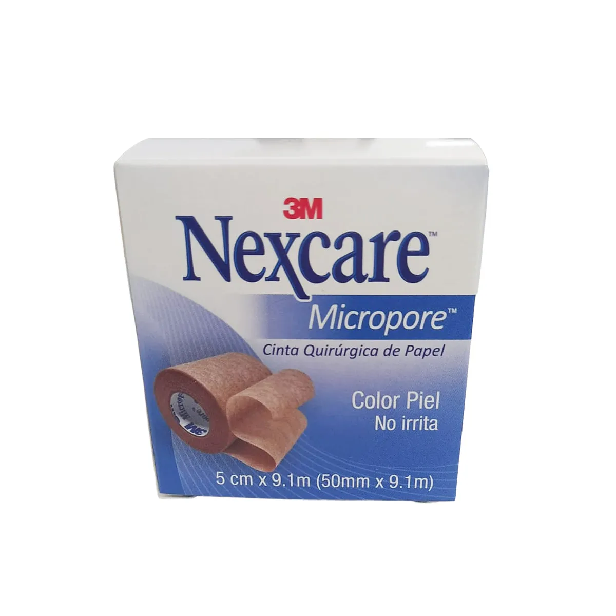MICROPORE NEXCARE 3M 5 CM X 9.1 M COLOR PIEL - Ecofarma