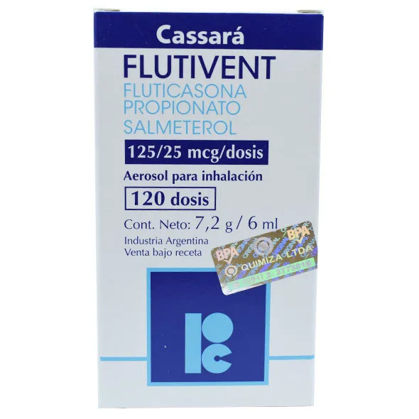 FLUTIVENT 125/25 MCG AEROSOL X 120 DOSIS - Ecofarma