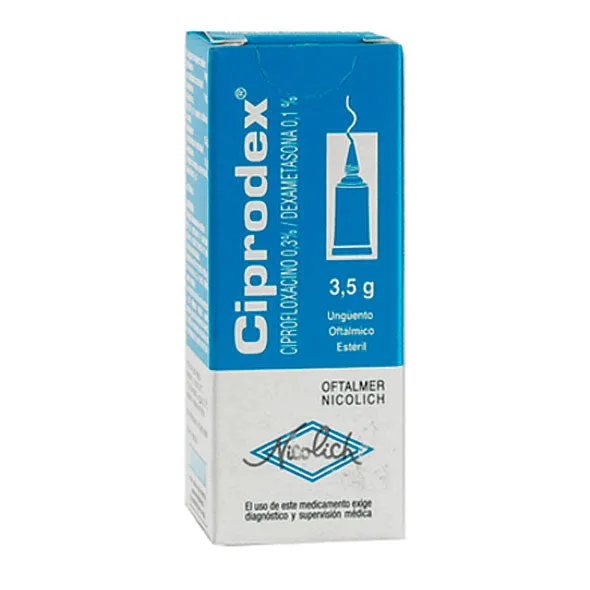 CIPRODEX UNGUENTO 0.3% TBO X 3.5 GR - Ecofarma