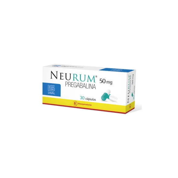NEURUM 50 MG CAJA X 30 CAPSULAS - Ecofarma