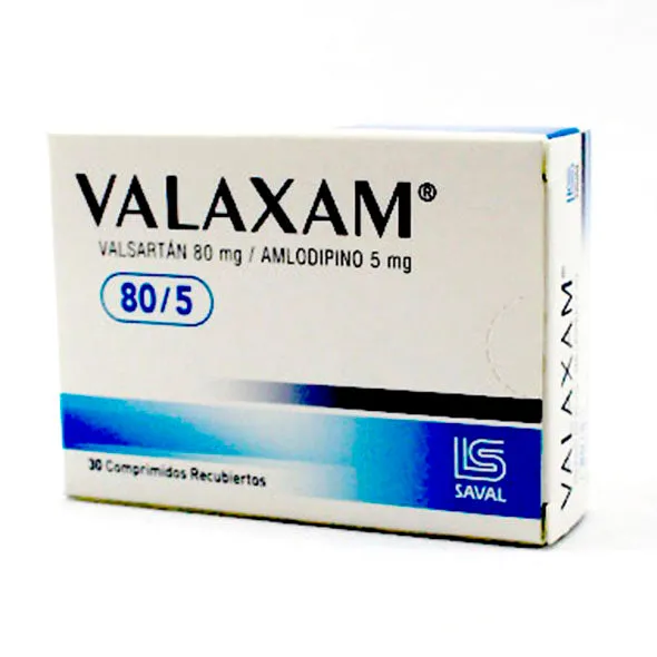 VALAXAM 80/5 MG CAJA X 30 COMPRIMIDOS - Ecofarma