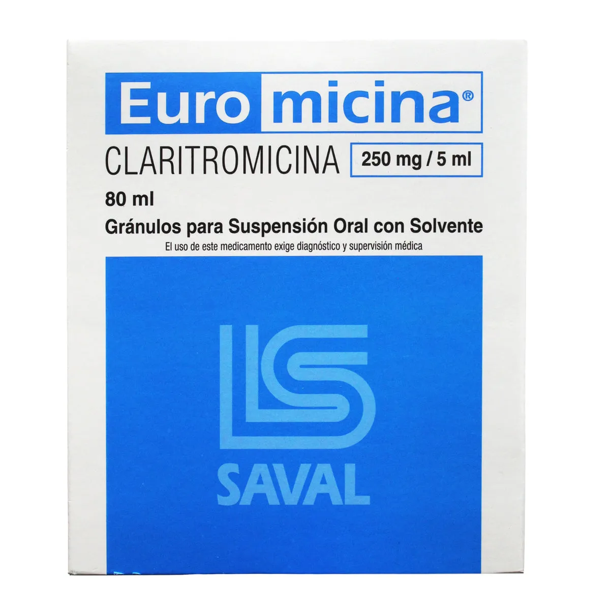 EUROMICINA 250 MG SUSPENCION FCO X 80 ML - Ecofarma