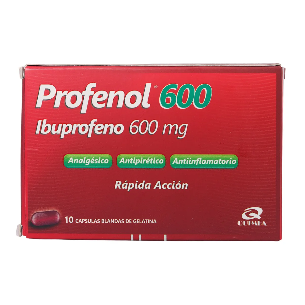 PROFENOL 600 MG CAJA X 10 CAPSULAS BLANDAS - Ecofarma