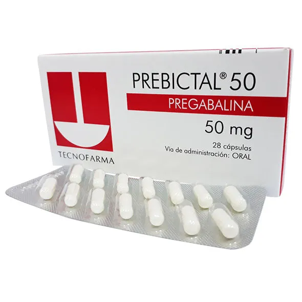 PREBICTAL PREGABALINA 50 MG CAJA X 28 CAPSULAS - Ecofarma