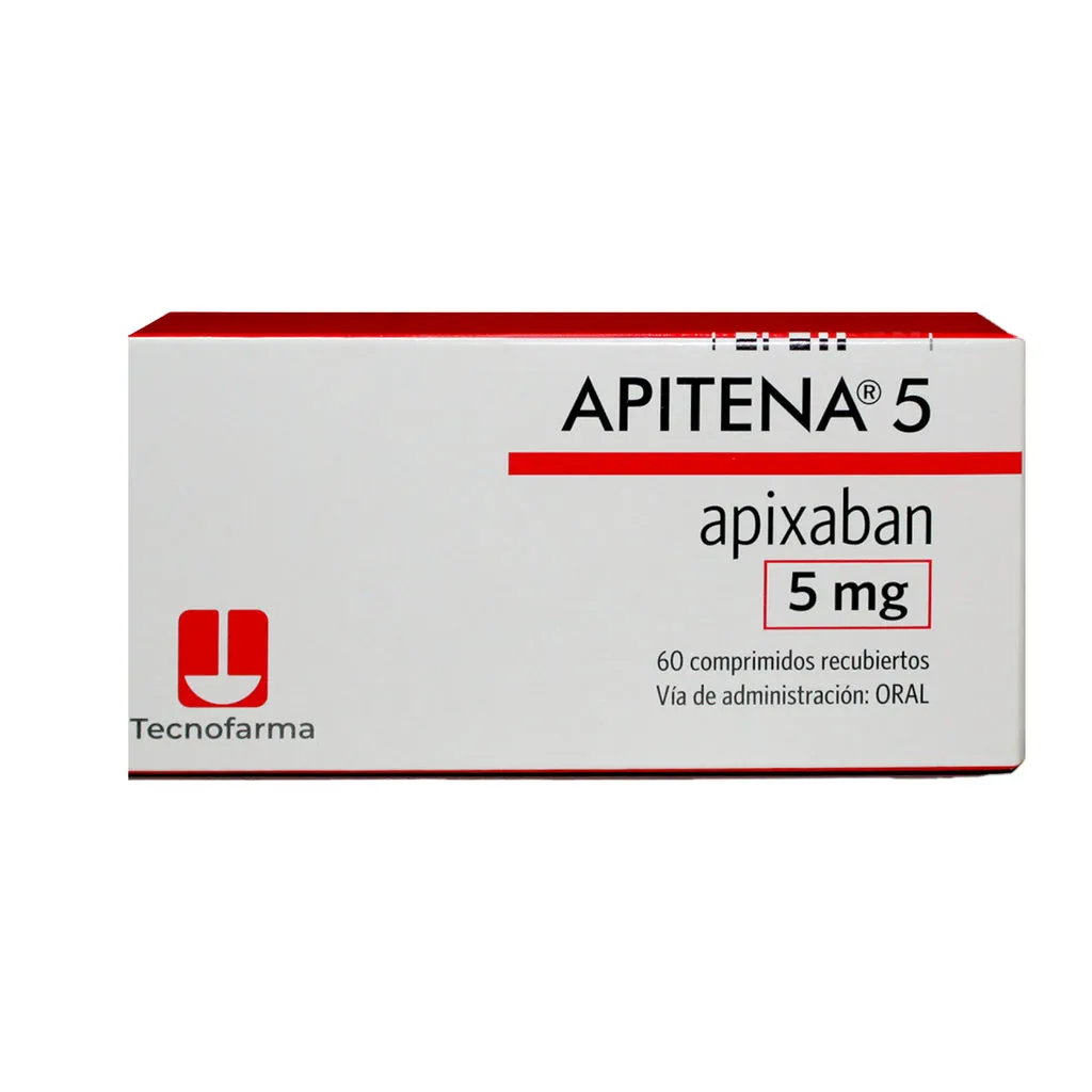 APITENA APIXABAN 5 MG CAJA X 60 COMPRIMIDOS - Ecofarma