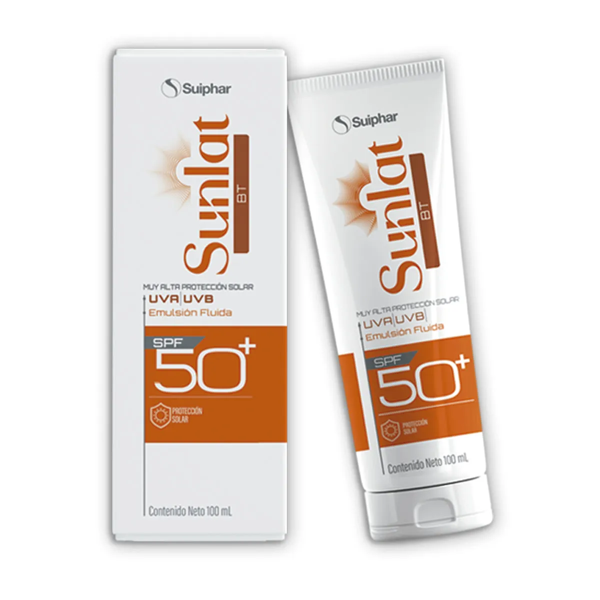 SUNLAT BT EMULSION FLUIDA SPF 50+ X 100 ML - Ecofarma