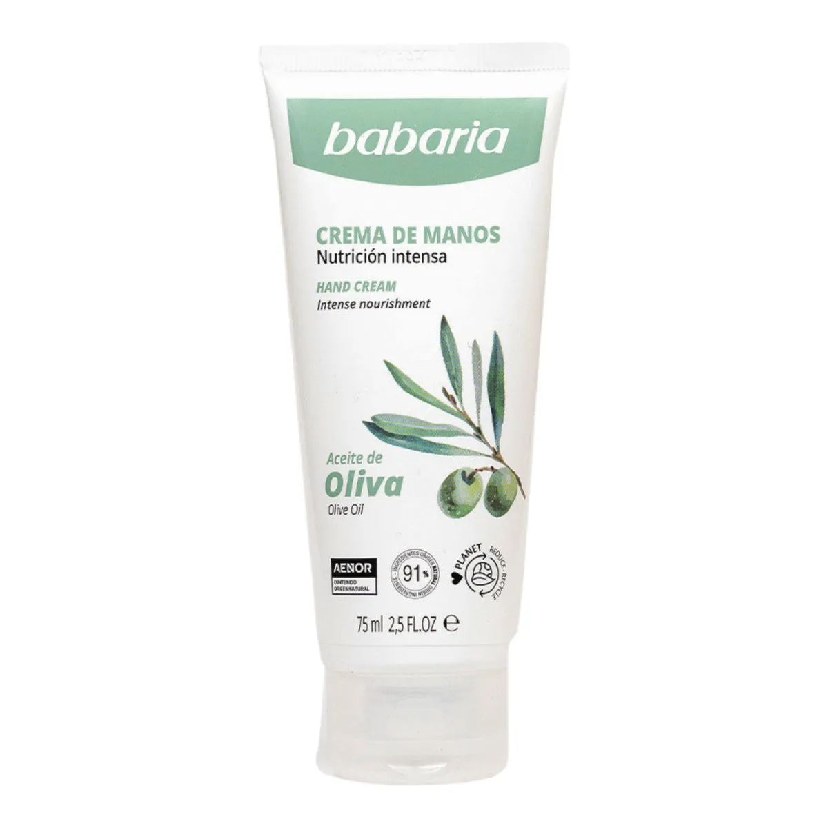 BABARIA CREMA DE MANOS OLIVA X 75 ML - Ecofarma