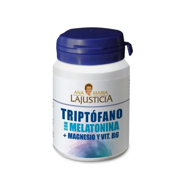 TRIPTOFANO CON MELATONINA + MAGNESIO Y VIT B6 FCO X 60 COMP. - Ecofarma