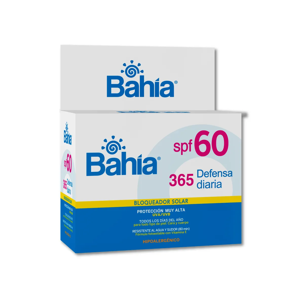 BAHIA BLOQUEADOR SOLAR SPF 60 DEFENSA DIARIA CAJA X 20 SACHETS - Ecofarma