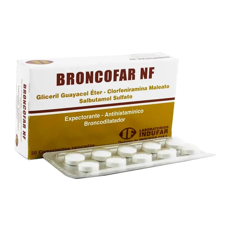 BRONCOFAR N.F. CAJA X 20 COMPRIMIDOS - Ecofarma