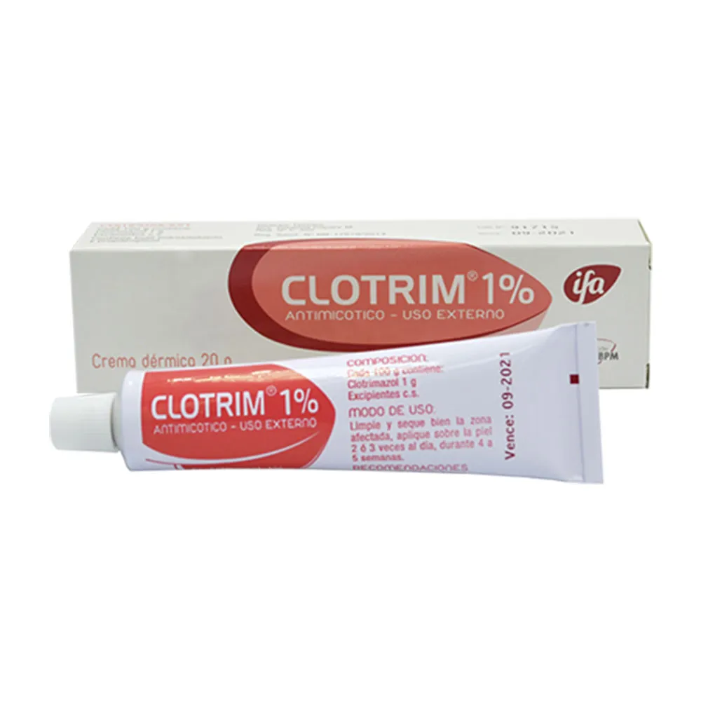 CLOTRIM 1% CREMA DERMICA TUBO X 20 GR - Ecofarma