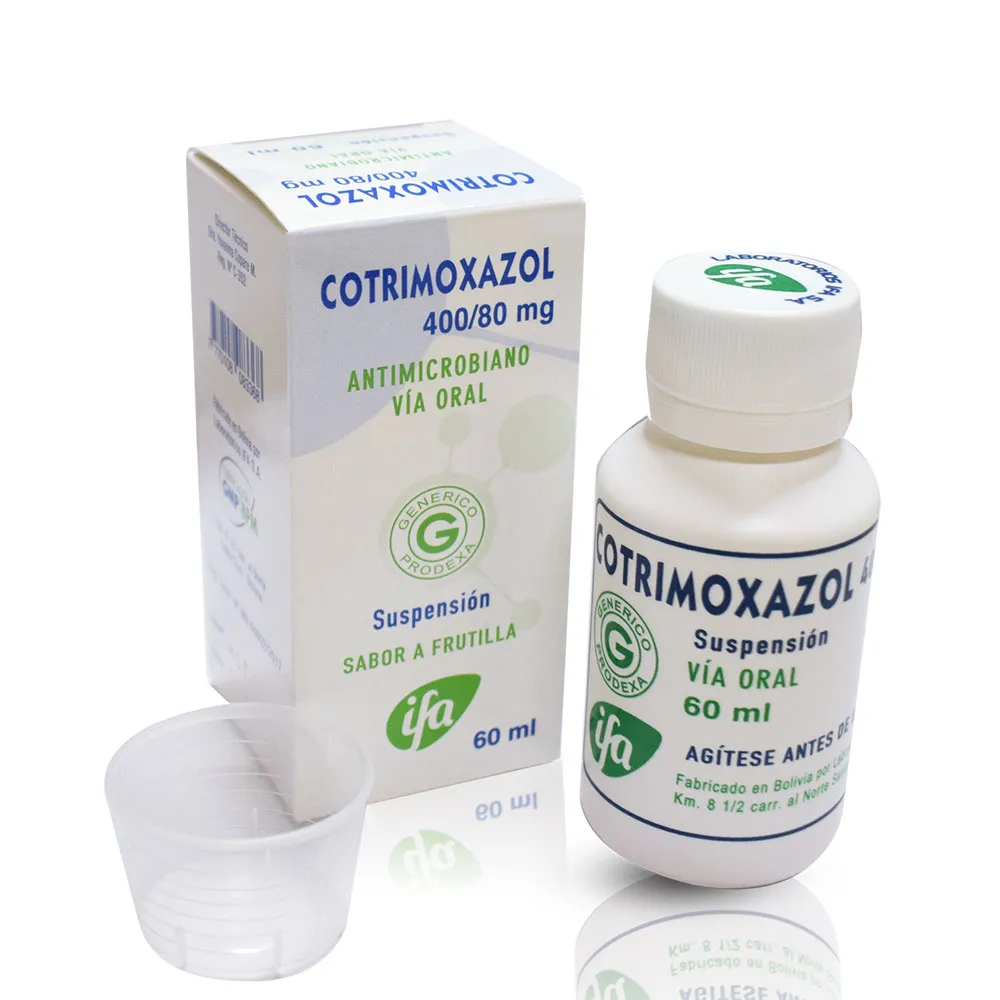 COTRIMOXAZOL  400/80 MG SUSPENCION FCO X 100 ML - Ecofarma