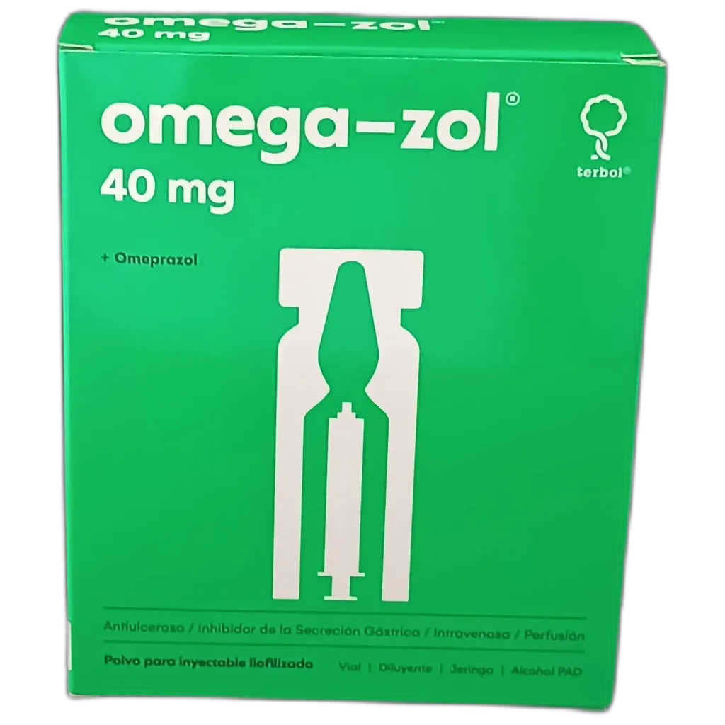 OMEGA ZOL 40 MG CAJA X 1 AMPOLLA - Ecofarma