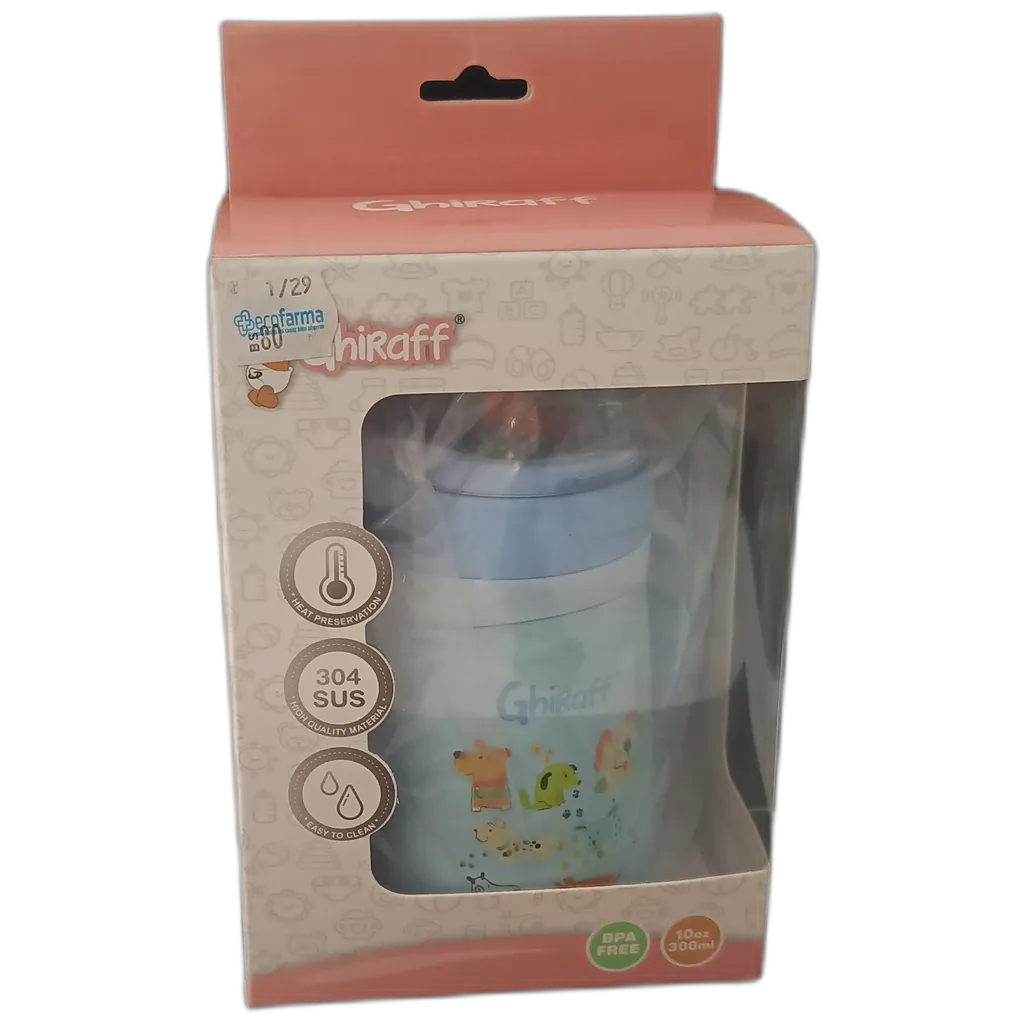 VASO CON BOMBILLA DE METAL 10 0Z 300 ML BG 1417M - Ecofarma