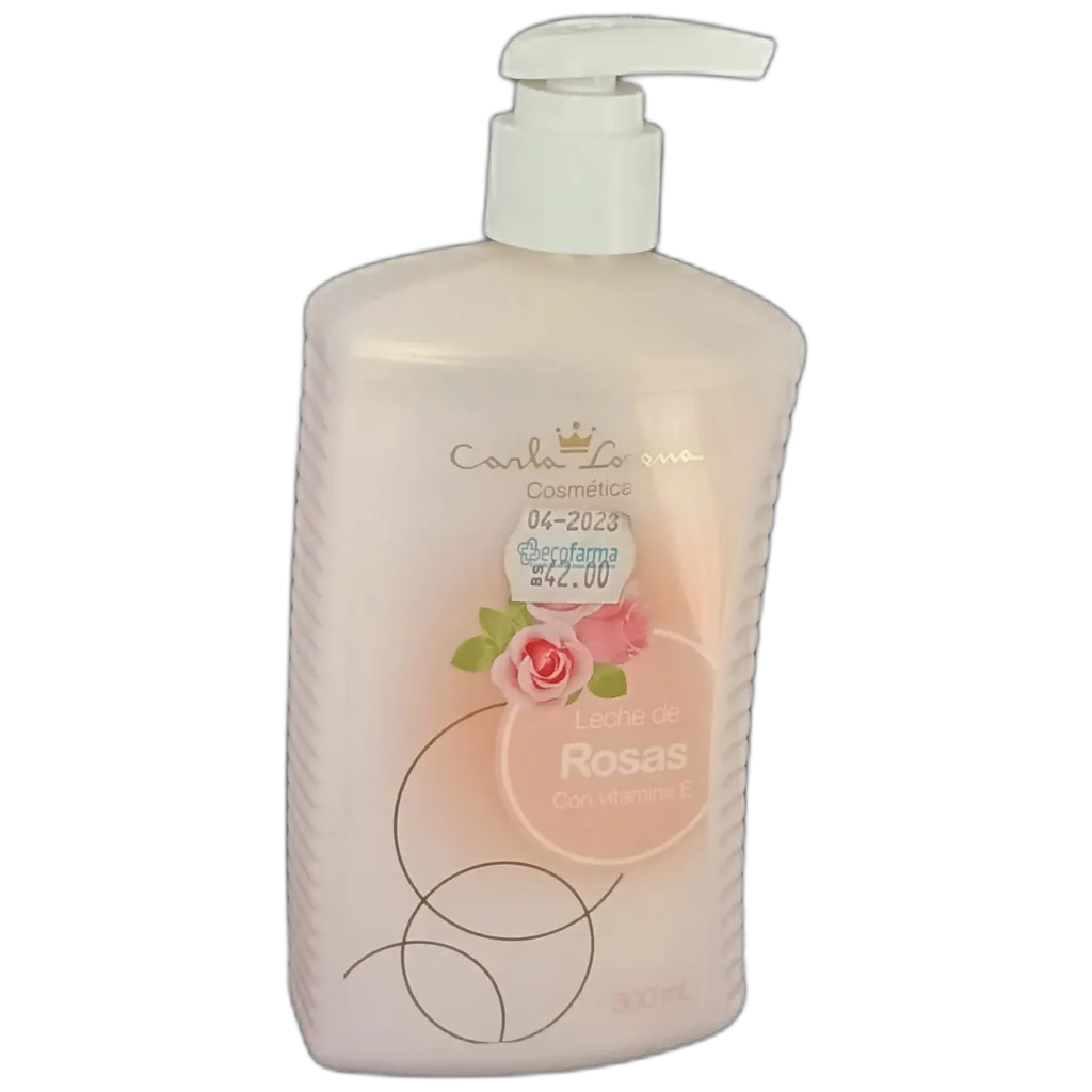 LECHE DE ROSAS CON VITAMINA E CARLA LORENA FCO X 300 ML - Ecofarma
