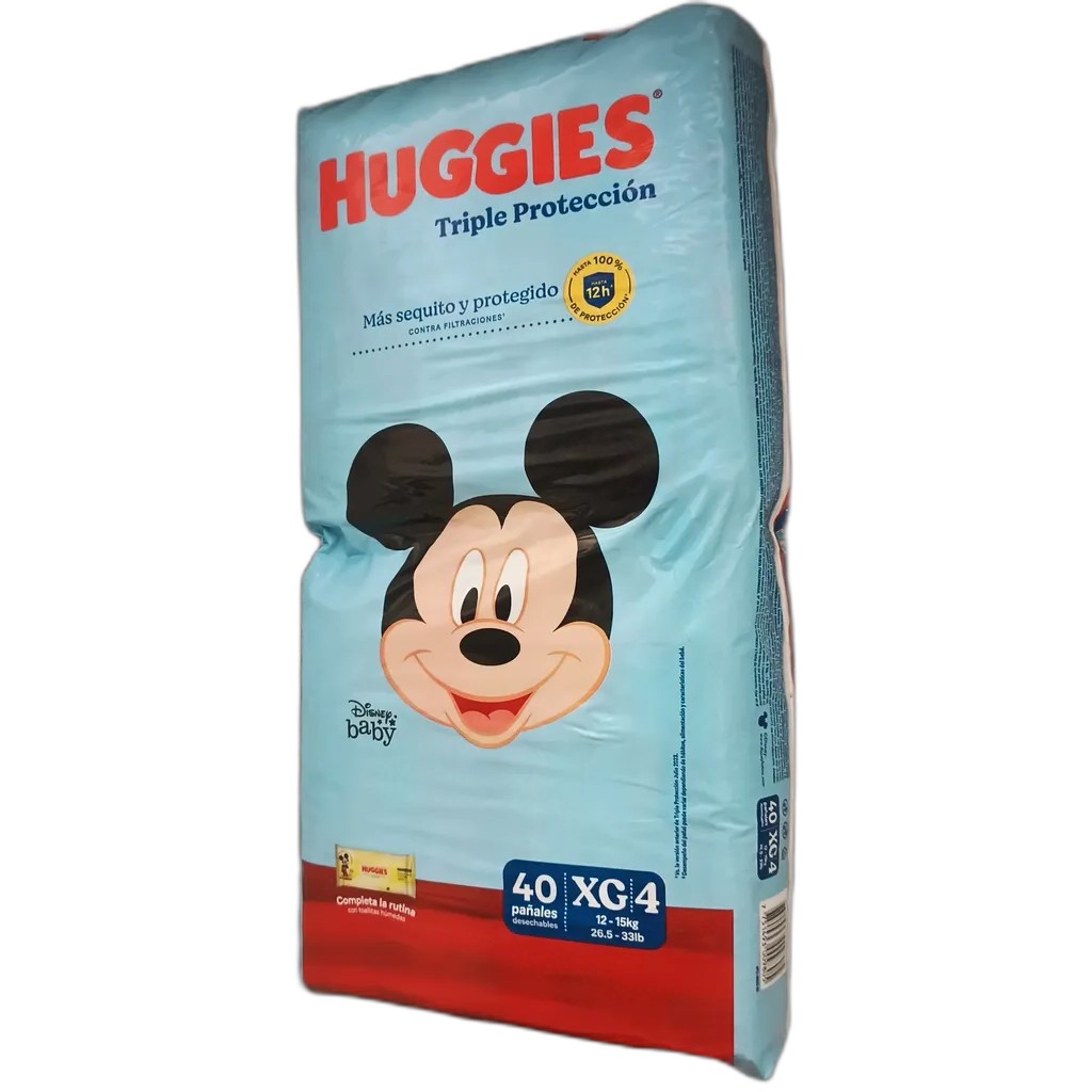PAÑAL HUGGIES VERDE MEGA "XG/4" X 68 UNID. - Ecofarma