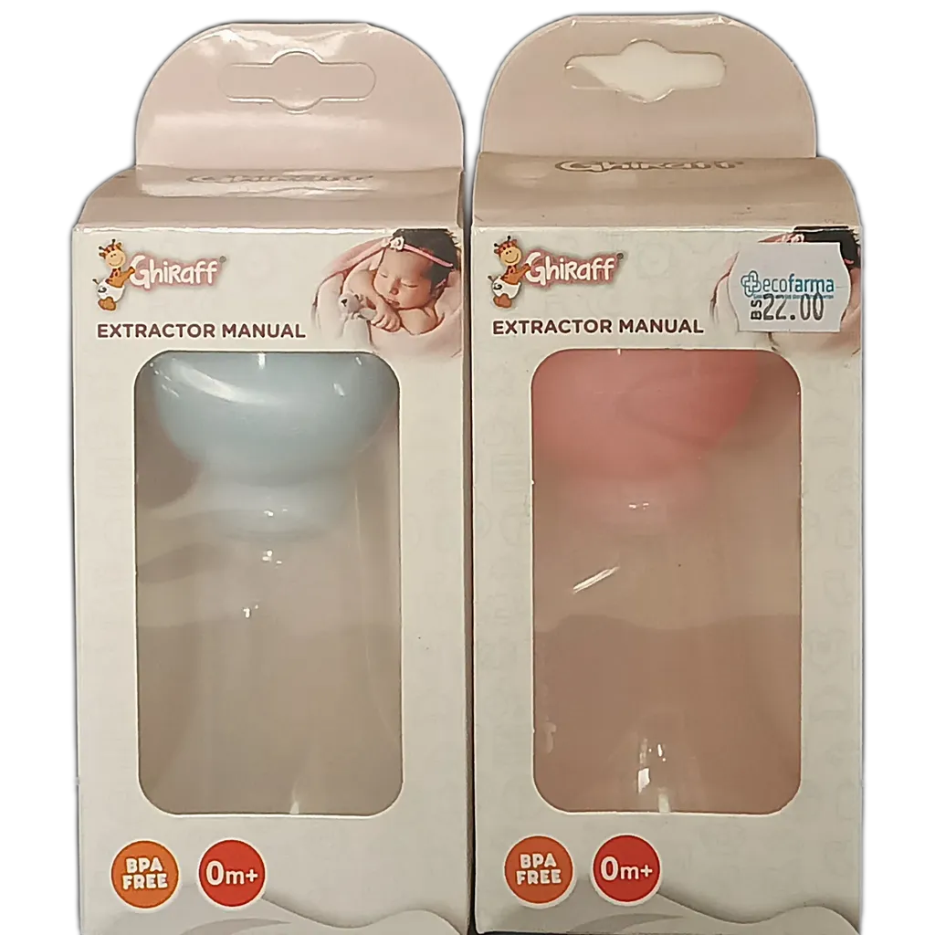 EXTRACTOR DE LECHE MANUAL GHIRAFF BG E8 - Ecofarma