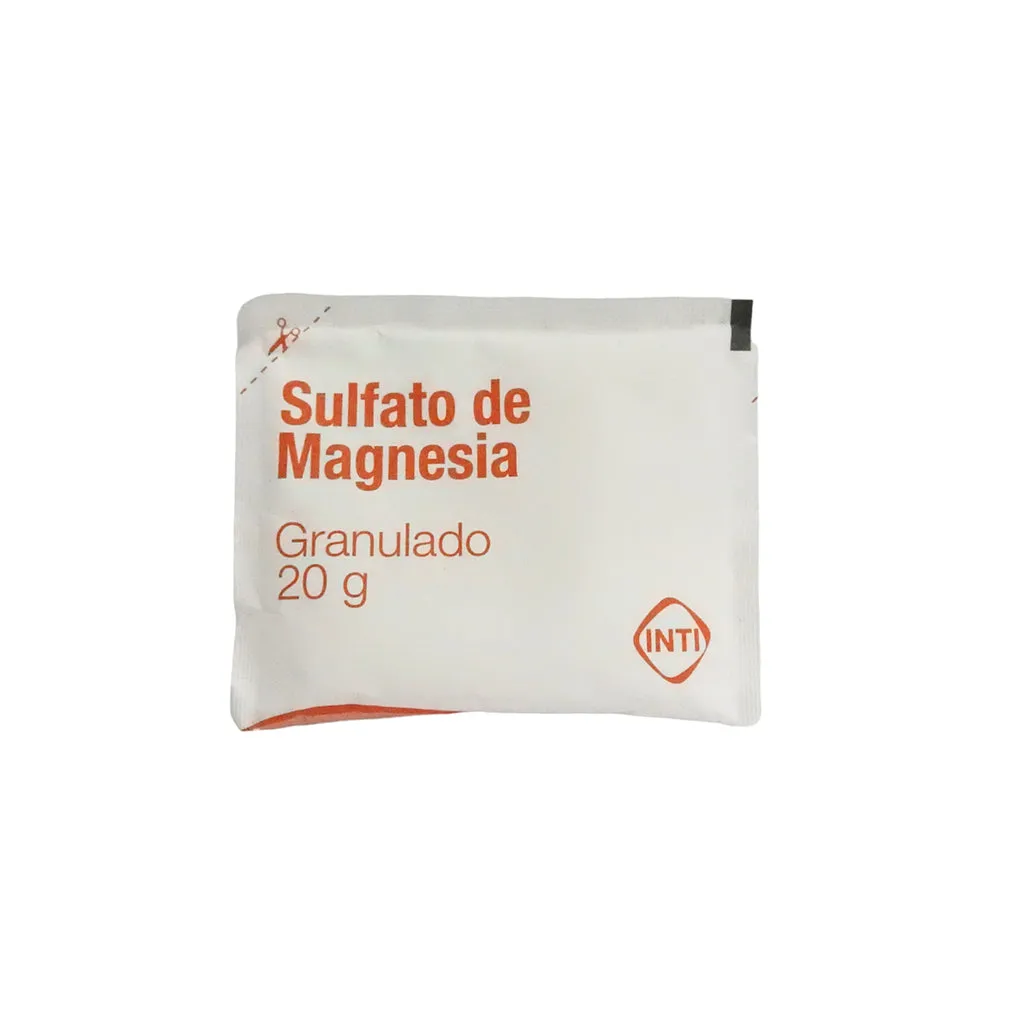 SULFATO DE MAGNESIA GRANULADO 20 GR - Ecofarma