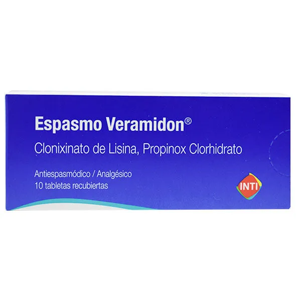 ESPASMO VERAMIDON CAJA X 10 COMPRIMIDOS - Ecofarma