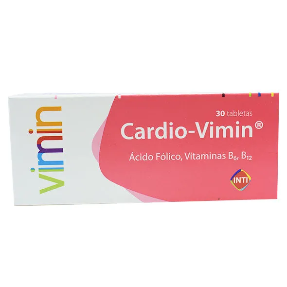 CARDIO VIMIN CAJA X 30 TABLETAS - Ecofarma
