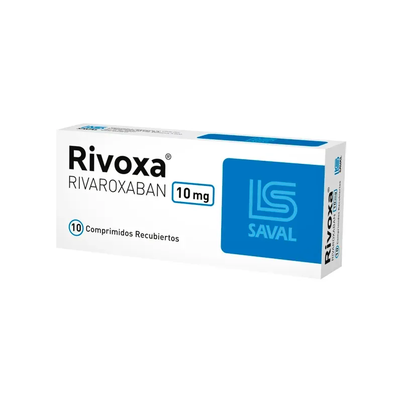 RIVOXA RIVAROXABAN 10 MG CAJA X 10 COMPRIMIDOS RECUBIERTOS - Ecofarma