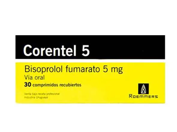 CORENTEL 5 MG CAJA X 30 COMPRIMIDOS RECUBIERTOS - Ecofarma