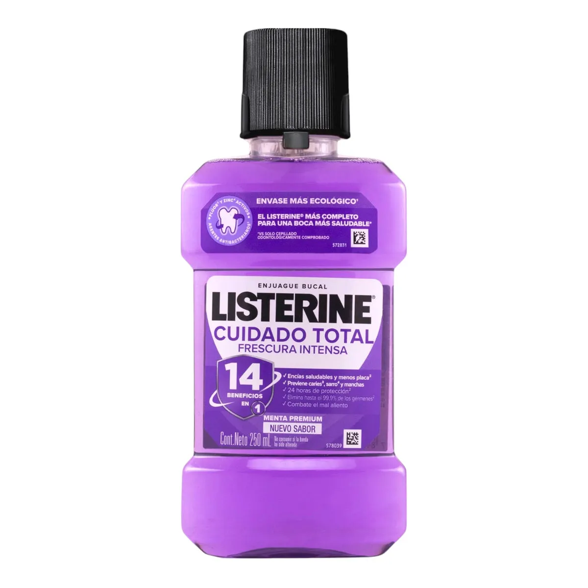 LISTERINE CUIDADO TOTAL FRESCURA INTENSA PREMIUN X 500 ML - Ecofarma