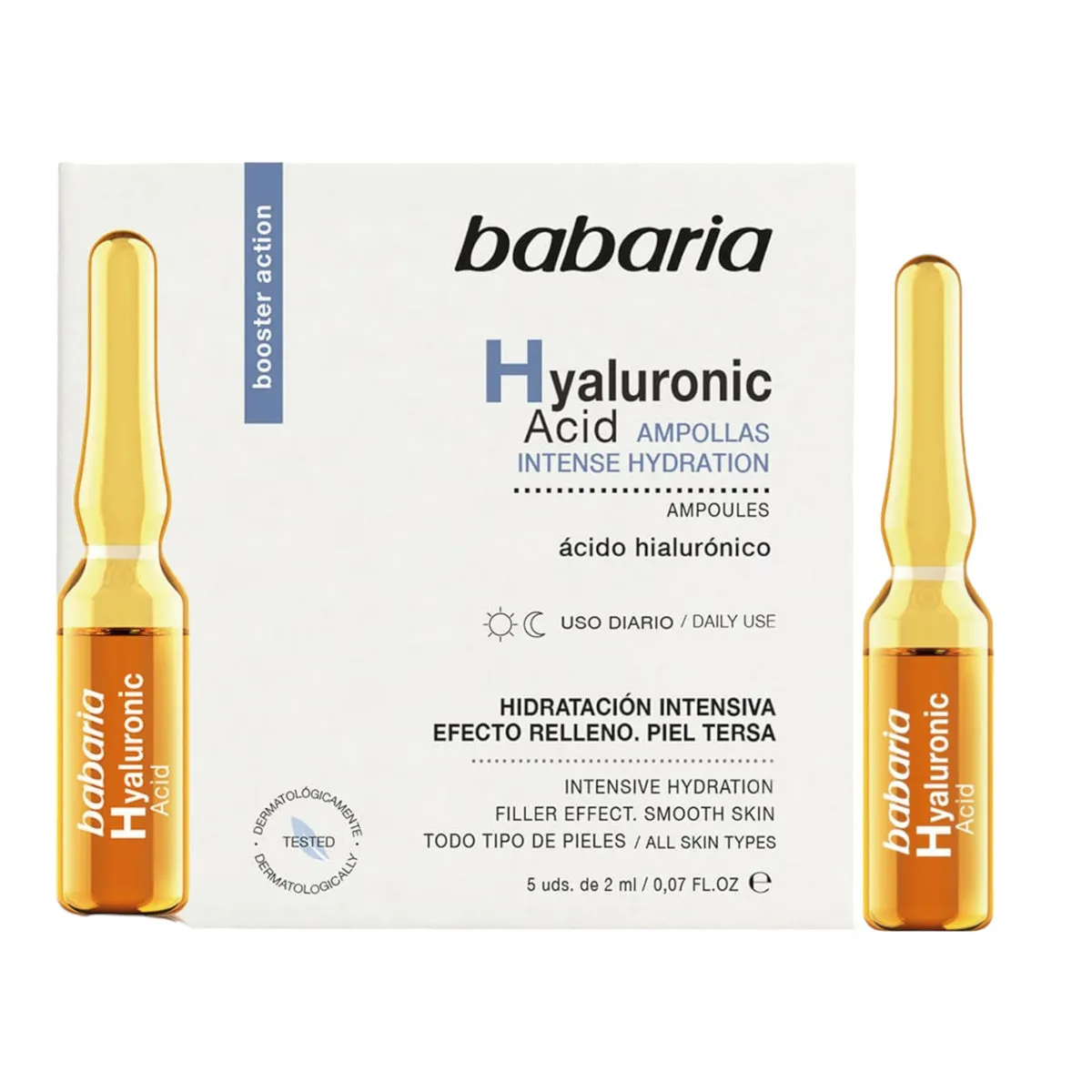 BABARIA HYALURONIC ACID CAJA X 5 AMPOLLAS - Ecofarma