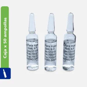 AGUA DESTILADA AMPOLLA X 10 ML - Ecofarma