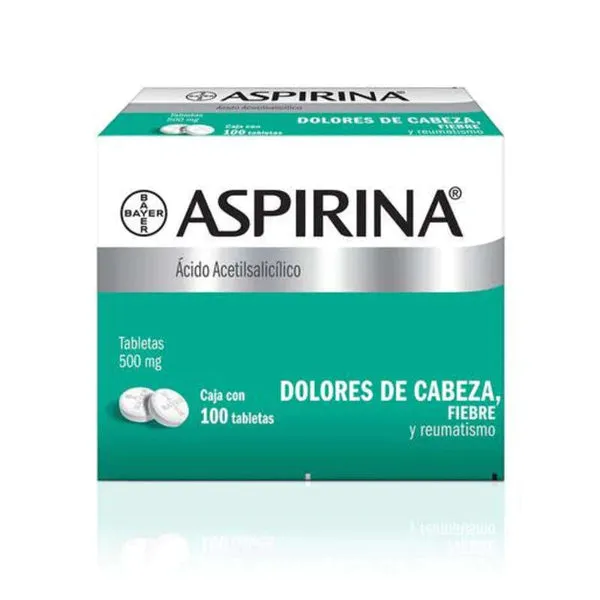 ASPIRINA CAJA X 100 COMPRIMIDOS - Ecofarma