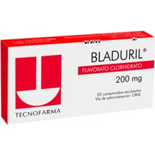 BLADURIL FLAVOXATO 200 MG CAJA X 20 COMPRIMIDOS - Ecofarma