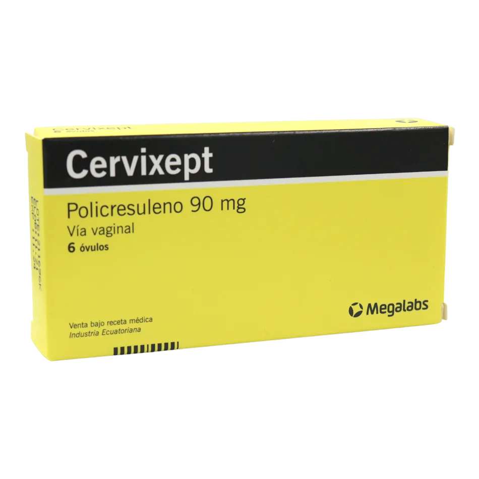 CERVIXEPT 90 MG CAJA X 6 OVULOS - Ecofarma
