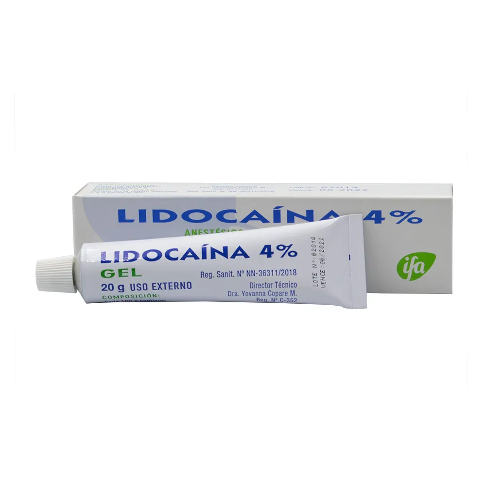LIDOCAINA GEL 4 % TUBO X 20 G - Ecofarma