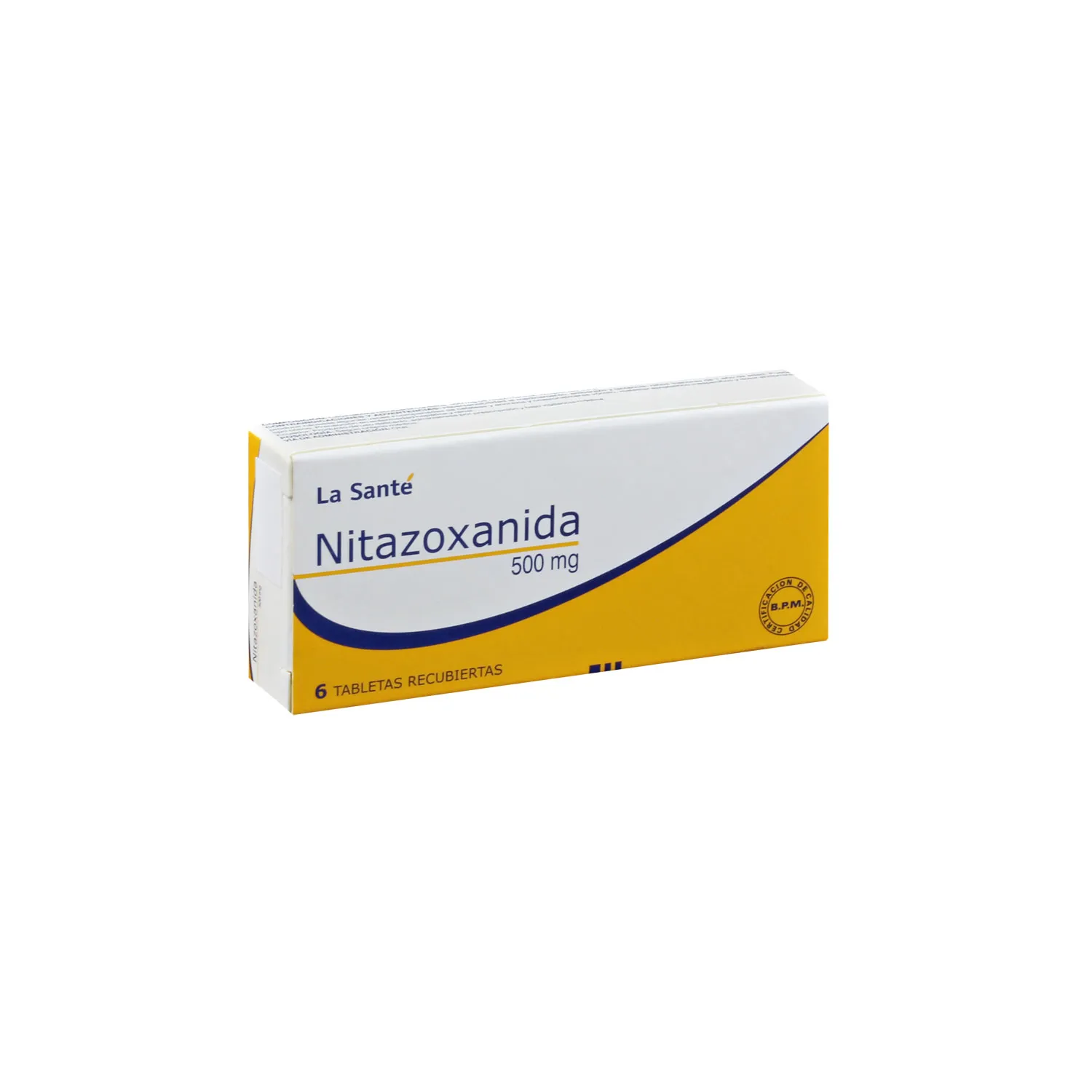 NITAZOXANIDA 500 MG CAJA X 6 TABLETAS - Ecofarma