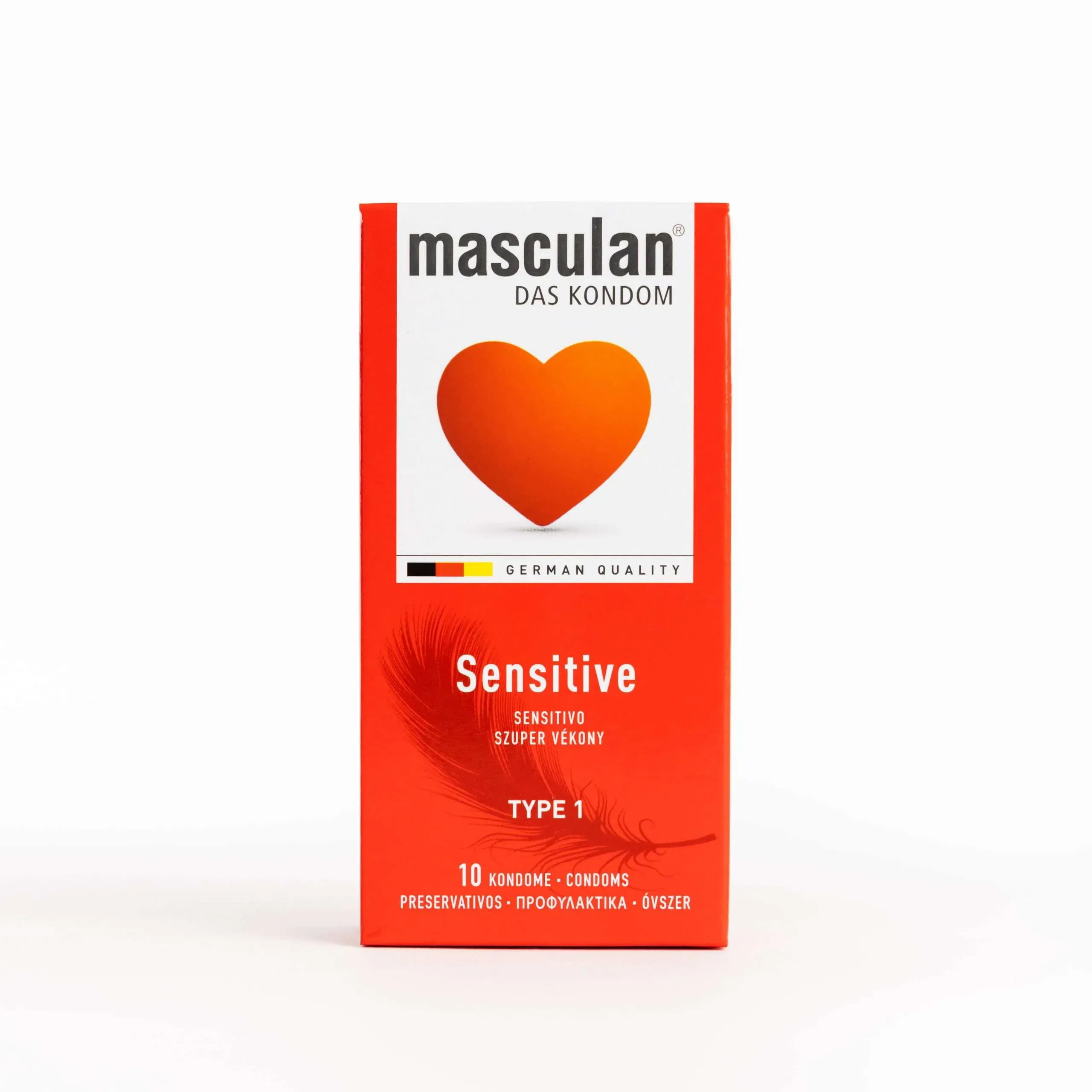 MASCULAN TYPE 1 SENSITIVE X 10 PRESERVATIVOS - Ecofarma