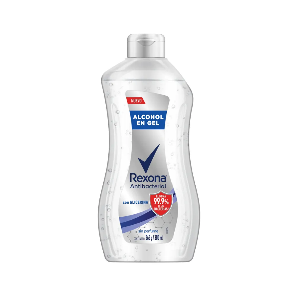 REXONA ALCOHOL GEL NEUTRO FCO X 200 ML - Ecofarma