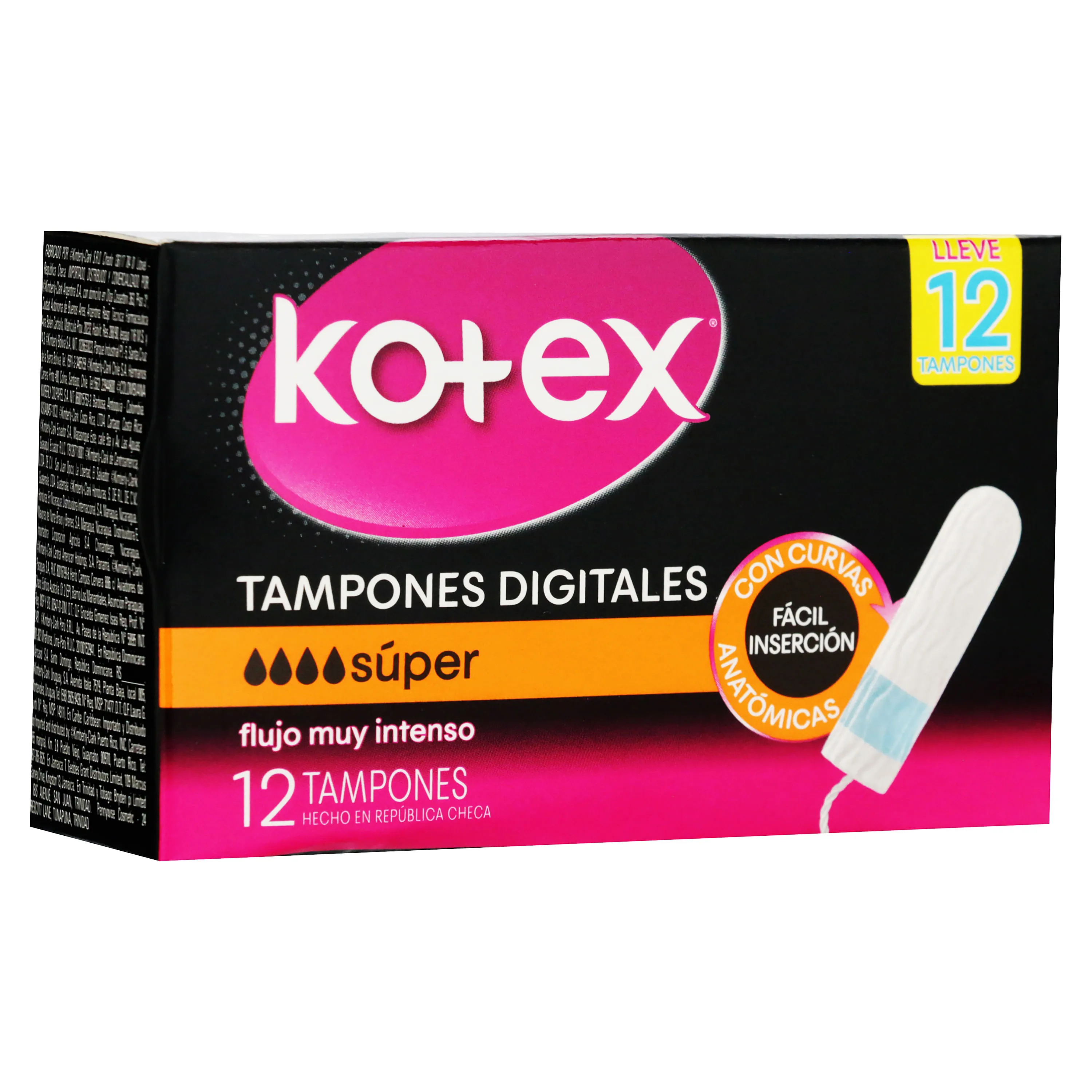 KOTEX TAMPON DIGITAL SUPER CAJA X 12 UNIDADES - Ecofarma