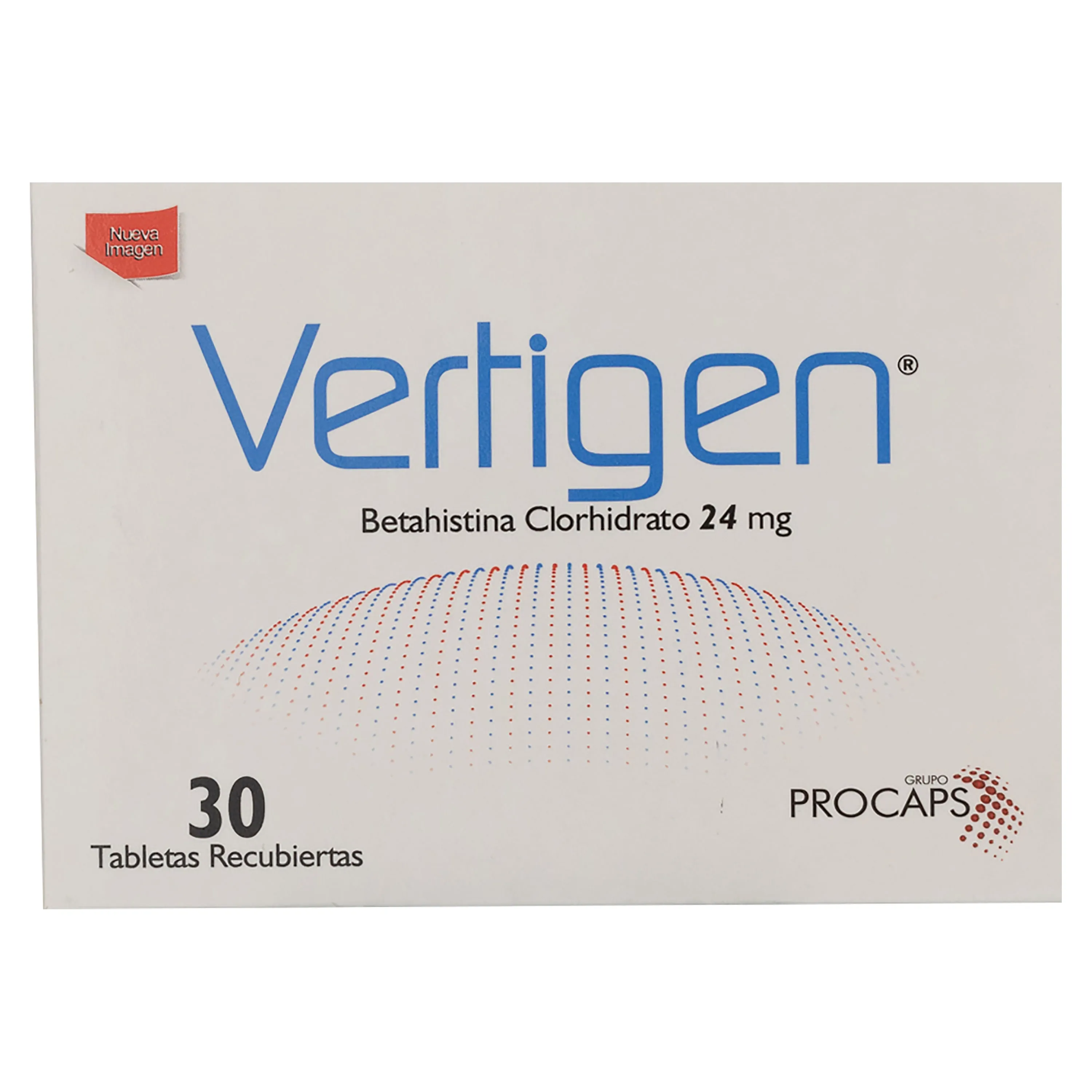 VERTIGEN 24 MG CAJA X 30 COMPRIMIDOS - Ecofarma