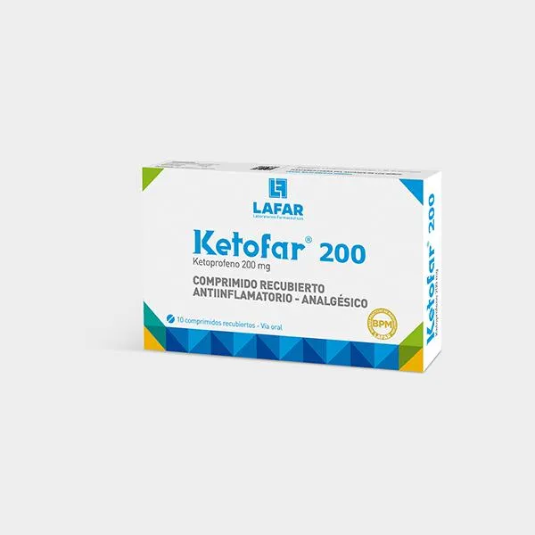 KETOFAR 200 MG CAJA X 10 COMPRIMIDOS - Ecofarma