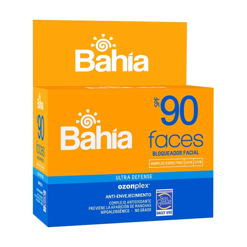 BAHIA BLOQUEADOR SOLAR FACES SPF 90 CAJA X 20 SACHET - Ecofarma