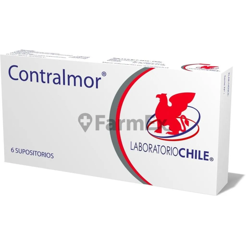 CONTRALMOR CAJA X 6 SUPOSITORIOS - Ecofarma