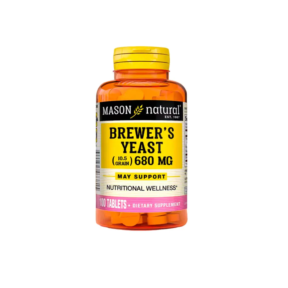BREWERS YEAST 680 MG FCO X 100 TABLETAS - Ecofarma
