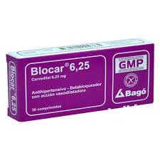 BLOCAR 6.25 MG CAJA X 30 COMPRIMIDOS - Ecofarma