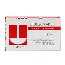 DOLGENAL KETOROLACO SL 30 MG CAJA X 8 COMPRIMIDOS - Ecofarma