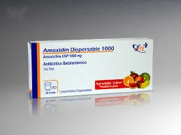 AMOXIDIN DISPERSABLE 1000MG  CAJA X 14 COMPRIMIDOS - Ecofarma